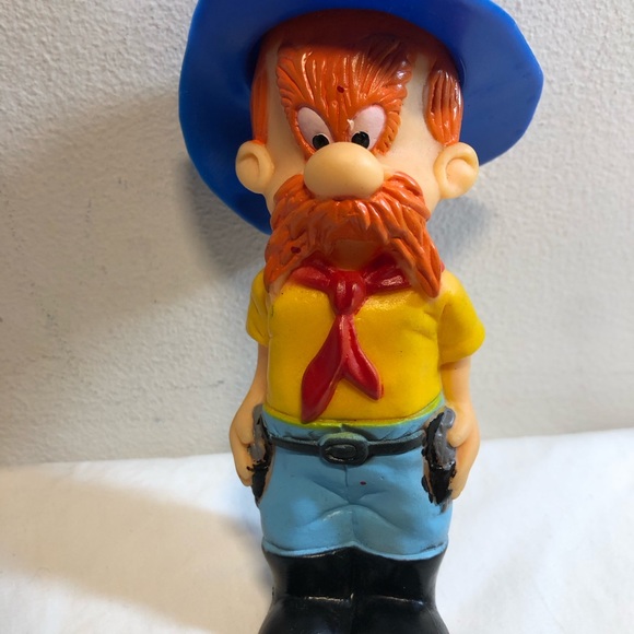 Vintage Yosemite Sam Rubber Squeaky Toy R Dakin & Co Warner Bros Looney Tunes - Picture 8 of 9